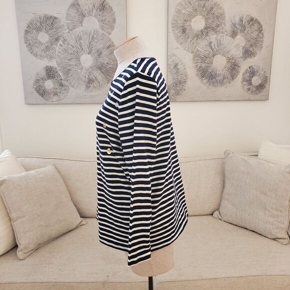 Talbots Long Sleeve Crewneck Christmas Ornaments Tee sz 1X - Picture 5 of 11